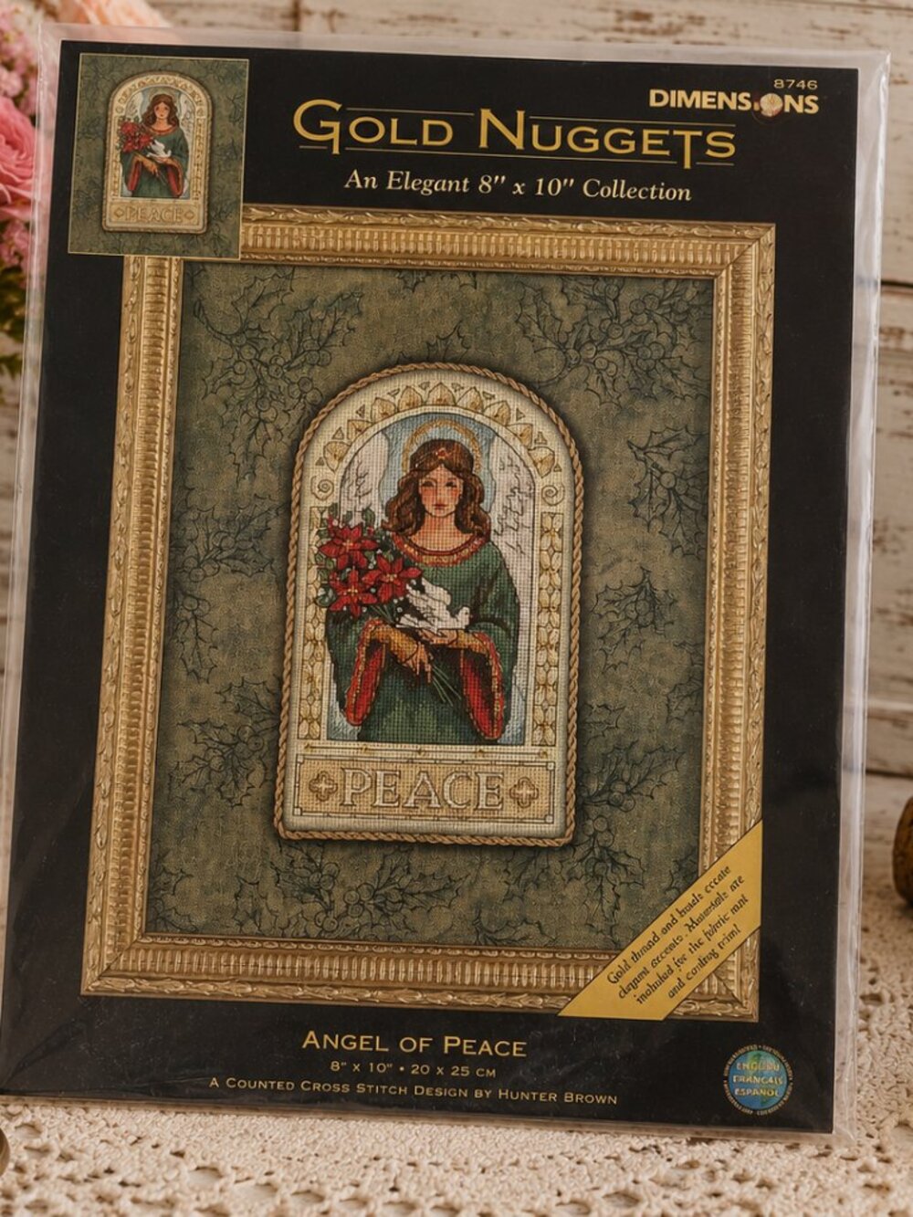 Dimensions Gold Nuggets Angel of Peace Counted Cross Stitch Kit #8746 Hunter Bro